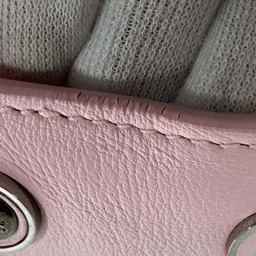 CHRISTIAN DIOR Pink Leather Shoulder Bag - Picture 16 of 16